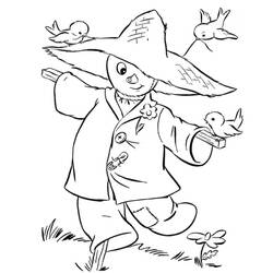 Dessin à colorier: Épouvantail (Personnages) #187747 - Coloriages à Imprimer Gratuits