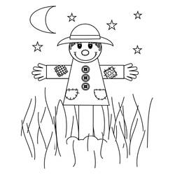 Coloriage Épouvantail (Personnages) #187749 à imprimer et colorier
