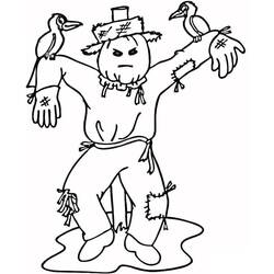 Coloriage Épouvantail (Personnages) #187751 à imprimer et colorier