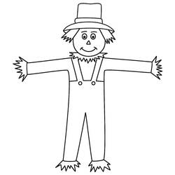 Coloriage Épouvantail (Personnages) #187753 à imprimer et colorier