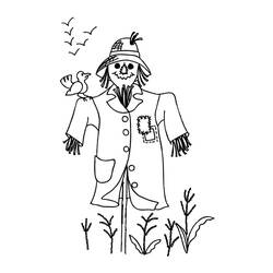 Coloriage Épouvantail (Personnages) #187754 à imprimer et colorier