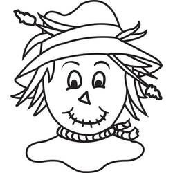 Dessin à colorier: Épouvantail (Personnages) #187756 - Coloriages à Imprimer Gratuits