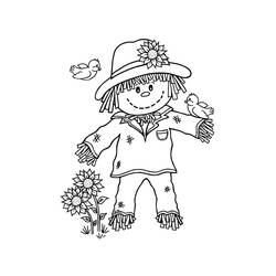 Dessin à colorier: Épouvantail (Personnages) #187757 - Coloriages à Imprimer Gratuits