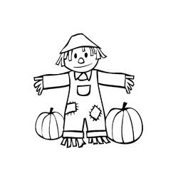 Coloriage Épouvantail (Personnages) #187762 à imprimer et colorier