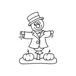 Dessin à colorier: Épouvantail (Personnages) #187763 - Coloriages à Imprimer Gratuits