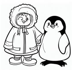 Dessin à colorier: Esquimau (Personnages) #191301 - Coloriages à Imprimer Gratuits