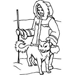 Dessin à colorier: Esquimau (Personnages) #191319 - Coloriages à Imprimer Gratuits