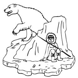 Dessin à colorier: Esquimau (Personnages) #191324 - Coloriages à Imprimer Gratuits
