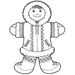 Dessin à colorier: Esquimau (Personnages) #191332 - Coloriages à Imprimer Gratuits