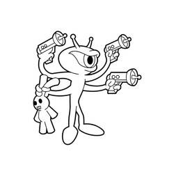 Coloriage Extraterrestre (Personnages) #189873 à imprimer et colorier