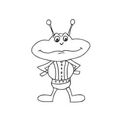 Coloriage Extraterrestre (Personnages) #189878 à imprimer et colorier