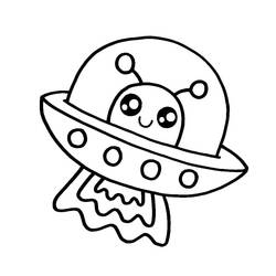 Coloriage Extraterrestre (Personnages) #189887 à imprimer et colorier