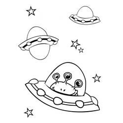 Coloriage Extraterrestre (Personnages) #189893 à imprimer et colorier