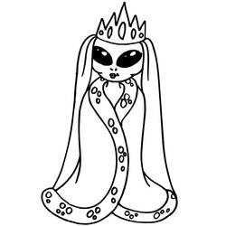 Coloriage Extraterrestre (Personnages) #189898 à imprimer et colorier