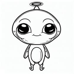 Coloriage Extraterrestre (Personnages) #189901 à imprimer et colorier