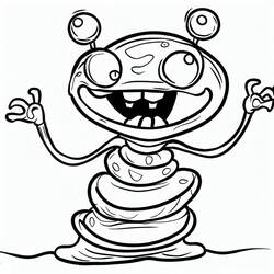 Coloriage Extraterrestre (Personnages) #189910 à imprimer et colorier