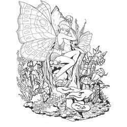 Coloriage gratuit Fée (Personnages) #172264 à colorier aux crayons