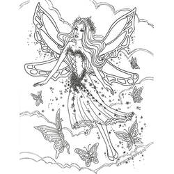 Coloriage Fée (Personnages) #172286, dessin gratuit prêt à imprimer