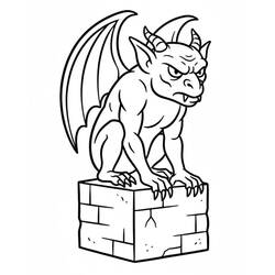 Coloriage Gargouille (Personnages) #221778 à imprimer et colorier