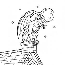 Coloriage Gargouille (Personnages) #221800 à imprimer et colorier