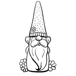 Coloriage Gnome (Personnages) #204873 à imprimer et colorier