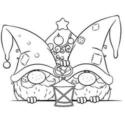 Dessin à colorier: Gnome (Personnages) #204878 - Coloriages à Imprimer Gratuits