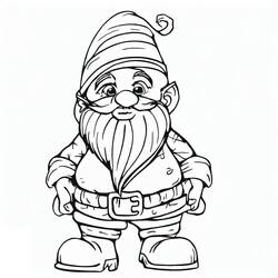 Coloriage Gnome (Personnages) #204879 à imprimer et colorier