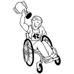 Dessin à colorier: Handicapé (Personnages) #98417 - Coloriages à Imprimer Gratuits