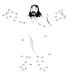 Dessin à colorier: Jesus (Personnages) #98878 - Coloriages à Imprimer Gratuits