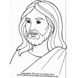 Dessin à colorier: Jesus (Personnages) #98881 - Coloriages à Imprimer Gratuits