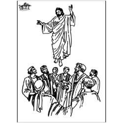 Dessin à colorier: Jesus (Personnages) #98924 - Coloriages à Imprimer Gratuits