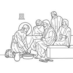 Dessin à colorier: Jesus (Personnages) #99067 - Coloriages à Imprimer Gratuits