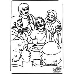Dessin à colorier: Jesus (Personnages) #99076 - Coloriages à Imprimer Gratuits
