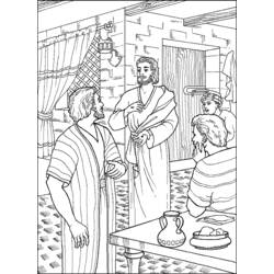 Dessin à colorier: Jesus (Personnages) #99093 - Coloriages à Imprimer Gratuits