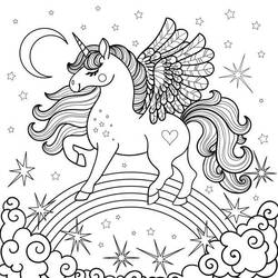 Coloriage Licorne (Personnages) #171248 à imprimer et colorier