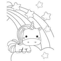 Coloriage gratuit Licorne (Personnages) #171267 à colorier aux crayons