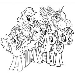 Coloriage imprimable Licorne (Personnages) #171324 à colorier gratuitement