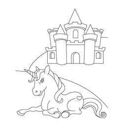 Joli coloriage Licorne (Personnages) #171330, prêt à imprimer
