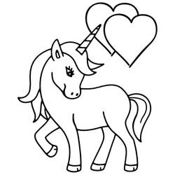 Coloriage imprimable Licorne (Personnages) #171332 à colorier gratuitement