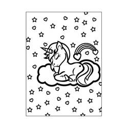 Dessin à colorier Licorne (Personnages) #171357, gratuit à imprimer