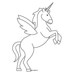 Coloriage à imprimer Licorne (Personnages) #171359 pour enfants et adultes
