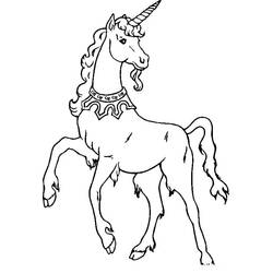 Dessin à colorier Licorne (Personnages) #171361, gratuit à imprimer