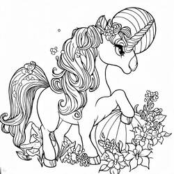 Coloriage Licorne (Personnages) #181800, dessin gratuit prêt à imprimer