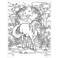 Dessin à colorier: Licorne (Personnages) #19467 - Coloriages à Imprimer Gratuits