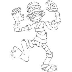 Dessin à colorier: Momie (Personnages) #201593 - Coloriages à Imprimer Gratuits