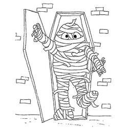 Dessin à colorier: Momie (Personnages) #201595 - Coloriages à Imprimer Gratuits