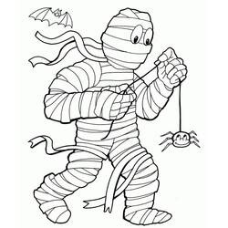 Dessin à colorier: Momie (Personnages) #201601 - Coloriages à Imprimer Gratuits