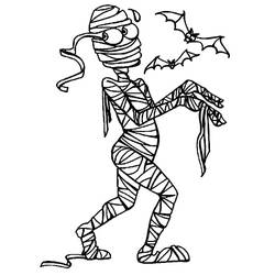 Dessin à colorier: Momie (Personnages) #201608 - Coloriages à Imprimer Gratuits