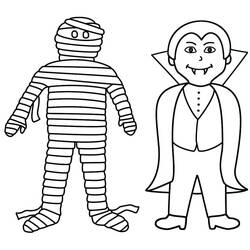 Dessin à colorier: Momie (Personnages) #201610 - Coloriages à Imprimer Gratuits