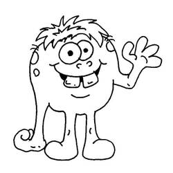 Dessin à colorier: Monstre (Personnages) #183721 - Coloriages à Imprimer Gratuits